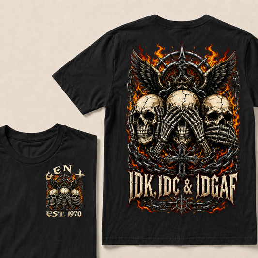 Idk Idc & Idgaf Custom YearT-Shirts