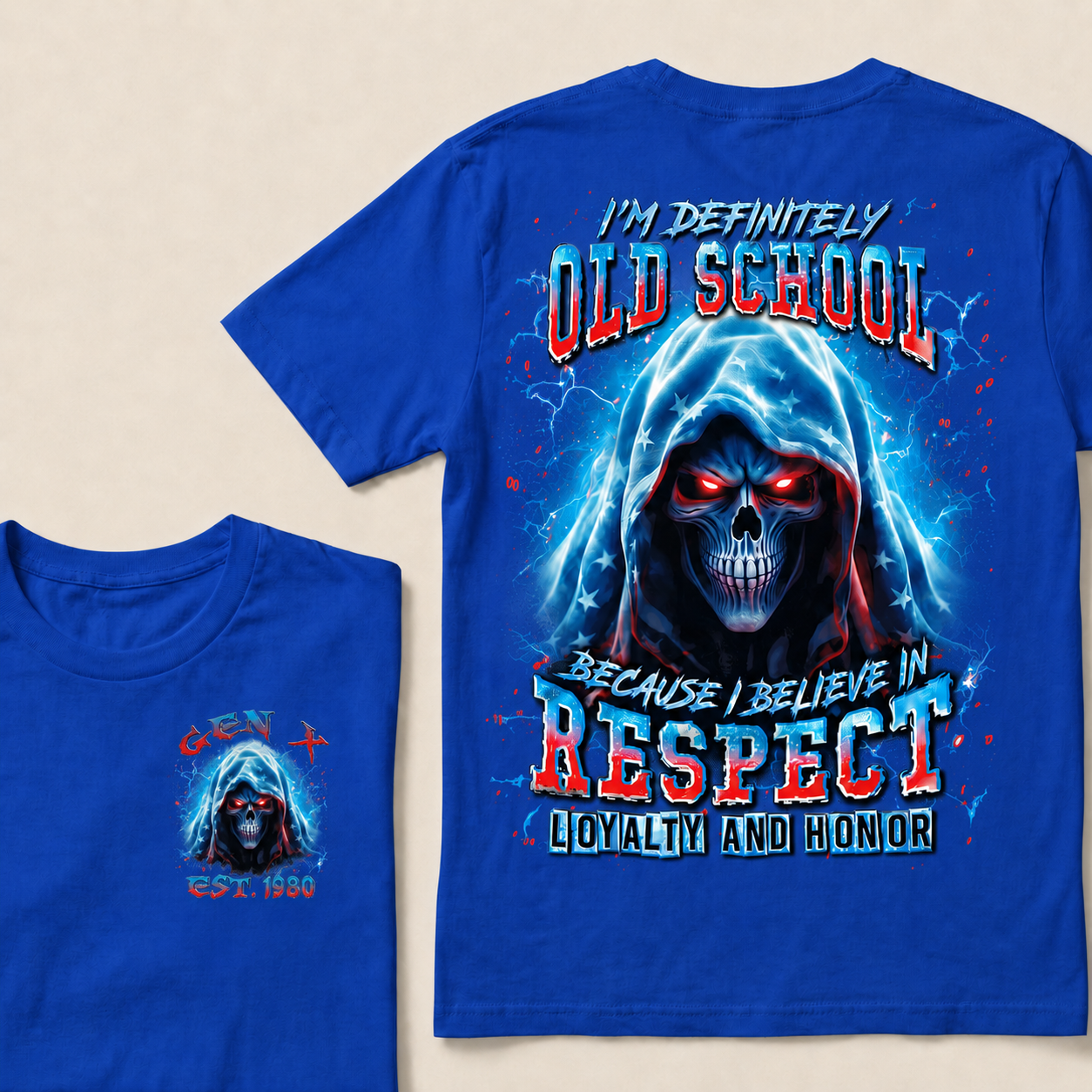 I'm Definitely Old School Custom Year Gen X ,Boomer T-shirt