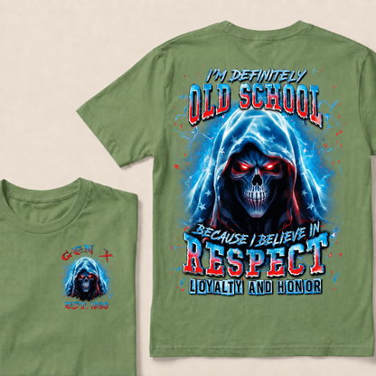 I'm Definitely Old School Custom Year Gen X ,Boomer T-shirt