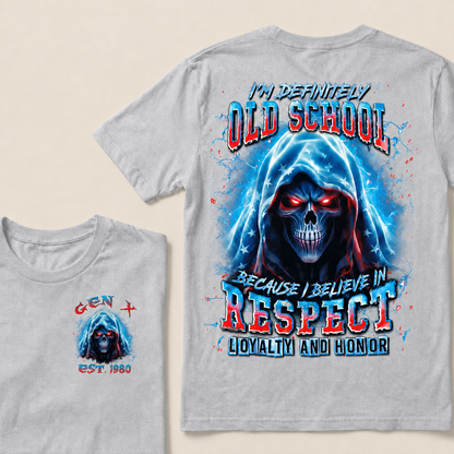 I'm Definitely Old School Custom Year Gen X ,Boomer T-shirt