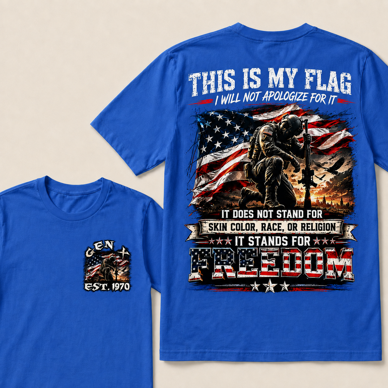 This is my flag, and I will not apologize for it. Custom Year T-Shirts