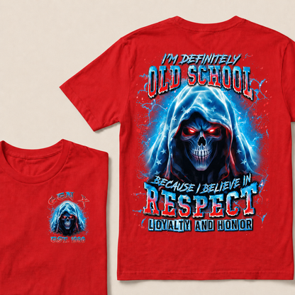 I'm Definitely Old School Custom Year Gen X ,Boomer T-shirt