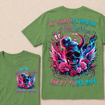 My Wings Are Broken My Halo's Bent And My Horns Are Showing Yeah Custom Year T-Shirts