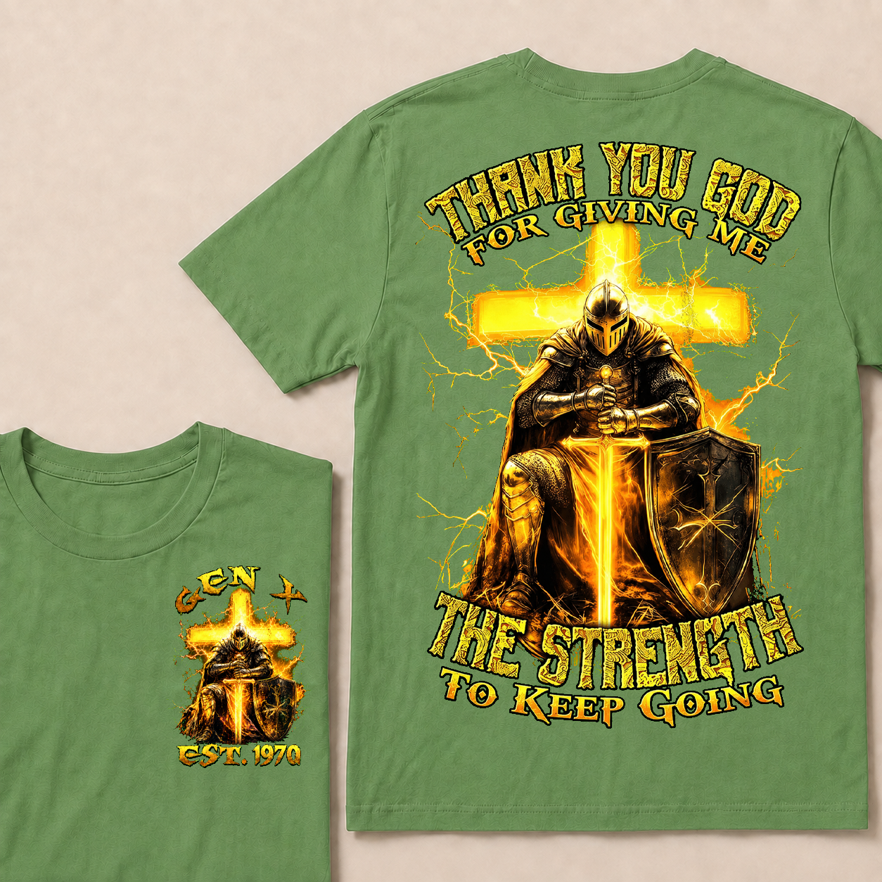 Thank You God For Giving Me The Strength To Keep Going  T-Shirts