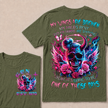 My Wings Are Broken My Halo's Bent And My Horns Are Showing Yeah Custom Year T-Shirts