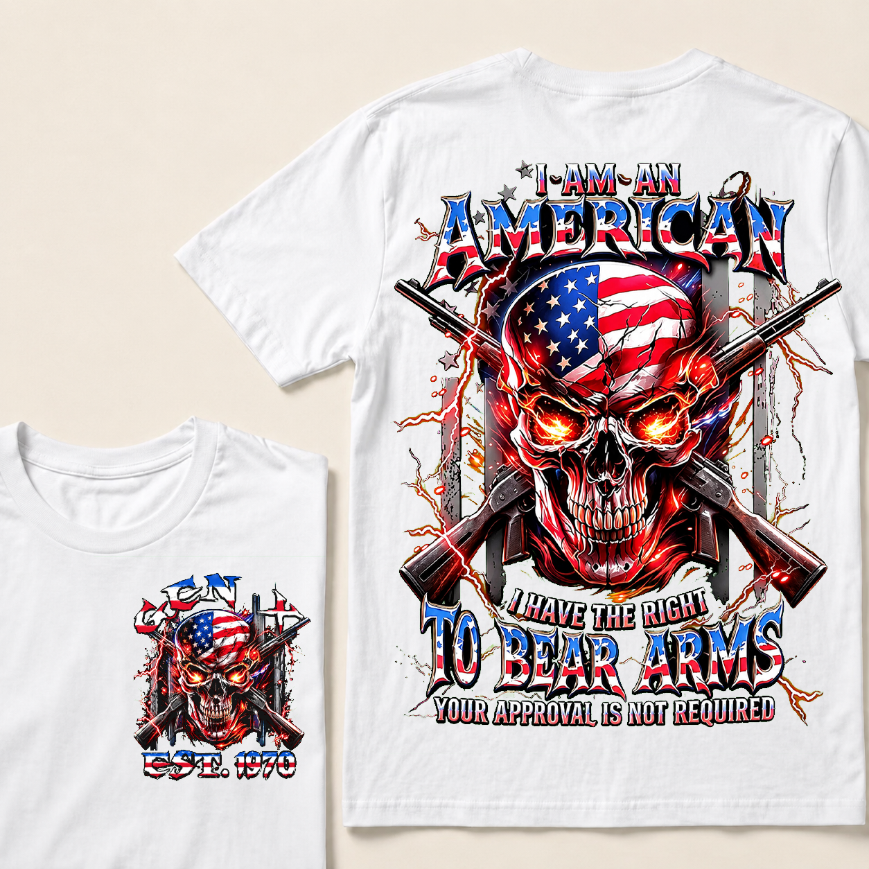 I Am An American I Have The Right To Bear Arms Custom Year T-Shirts