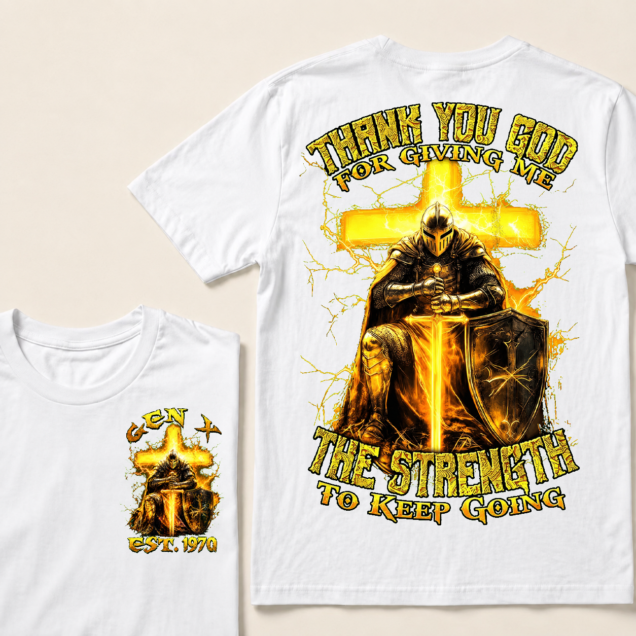 Thank You God For Giving Me The Strength To Keep Going  T-Shirts