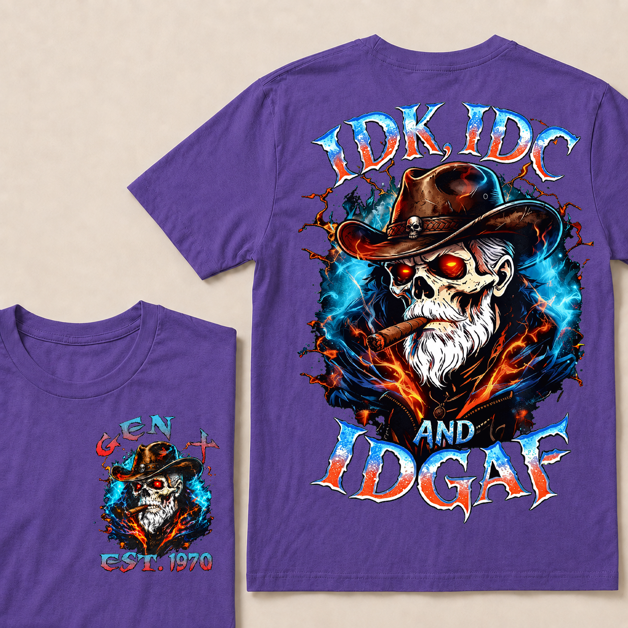 Idk Idc And Idgaf Custom Year T-Shirts