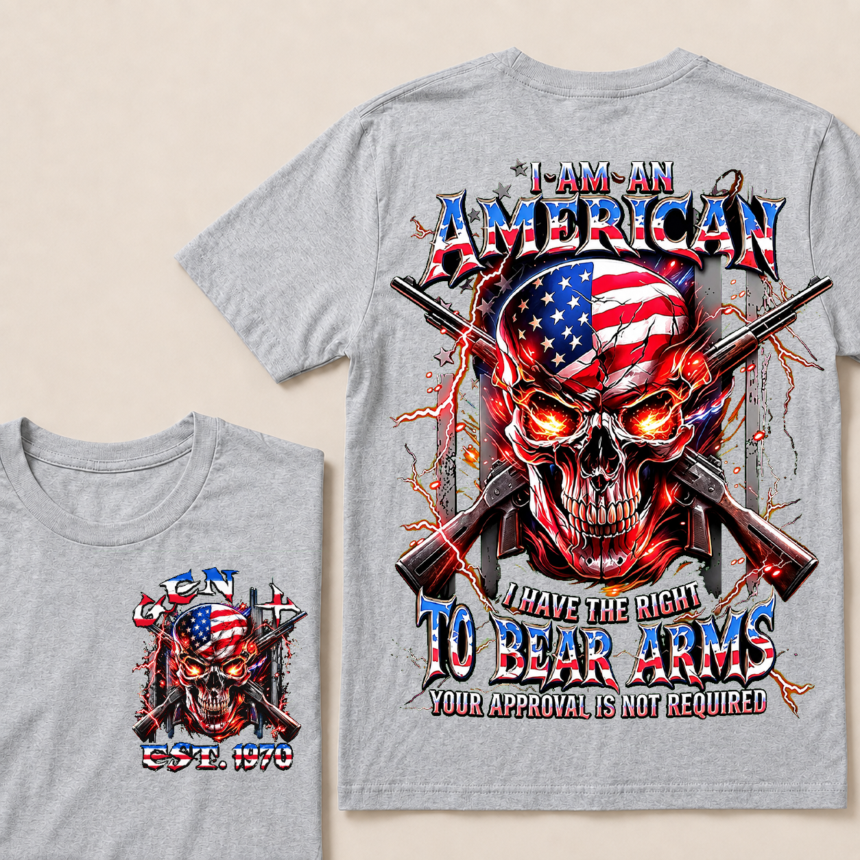 I Am An American I Have The Right To Bear Arms Custom Year T-Shirts