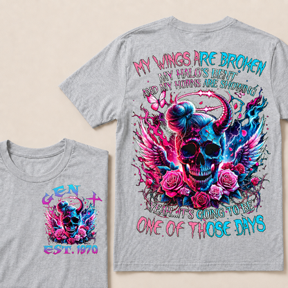 My Wings Are Broken My Halo's Bent And My Horns Are Showing Yeah Custom Year T-Shirts