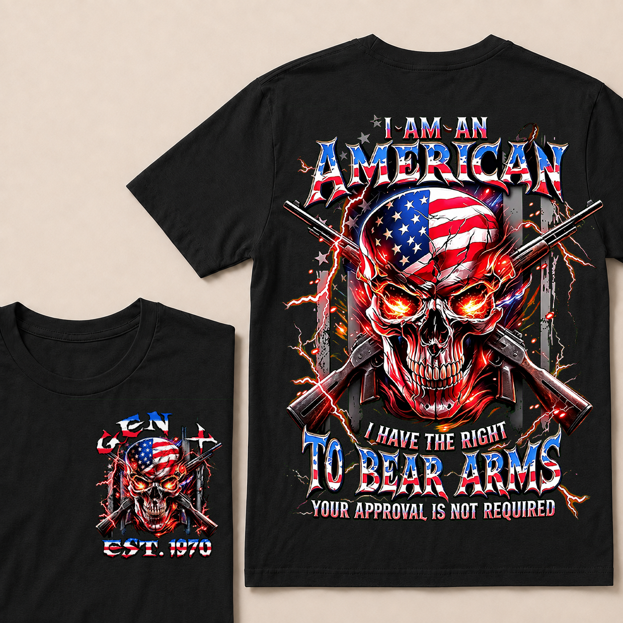 I Am An American I Have The Right To Bear Arms Custom Year T-Shirts