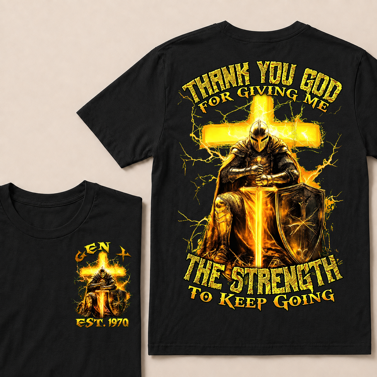 Thank You God For Giving Me The Strength To Keep Going  T-Shirts