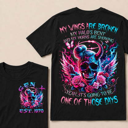 My Wings Are Broken My Halo's Bent And My Horns Are Showing Yeah Custom Year T-Shirts