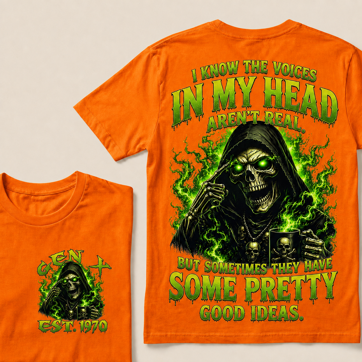 I Know The Voices In My Head Aren't Real Custom Year T-shirt