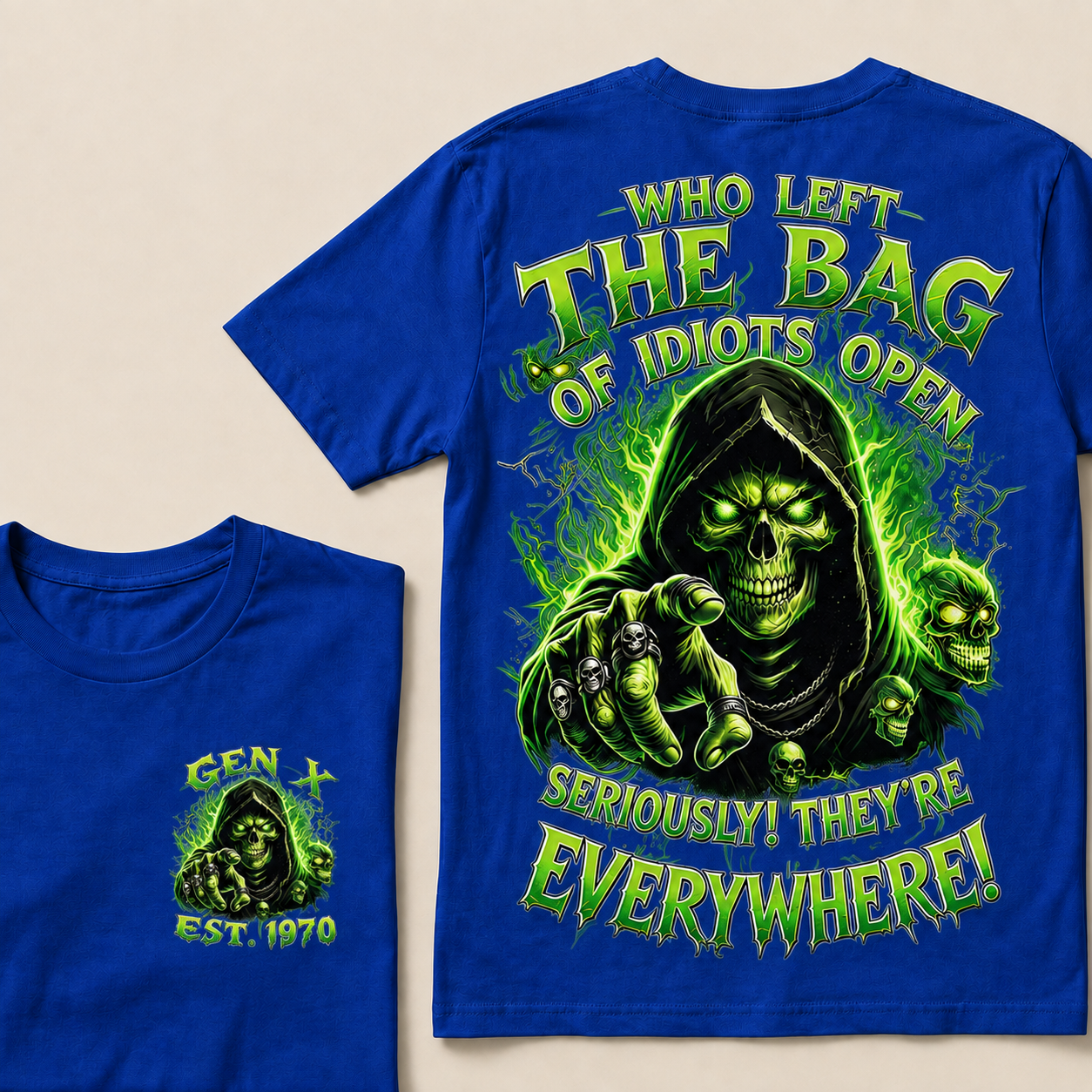 Who Left The Bag Of Idiots Open Seriously! They're Everywhere Custom Year T-Shirts