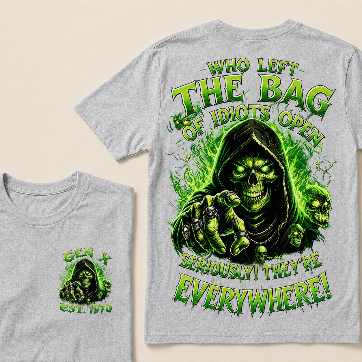 Who Left The Bag Of Idiots Open Seriously! They're Everywhere Custom Year T-Shirts