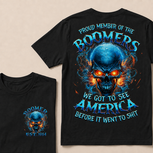 Proud Member Of The Boomers We Got To See America Custom Year T-Shirts