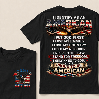 I Identify As An American   Custom Year T-Shirts