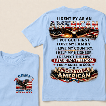 I Identify As An American   Custom Year T-Shirts