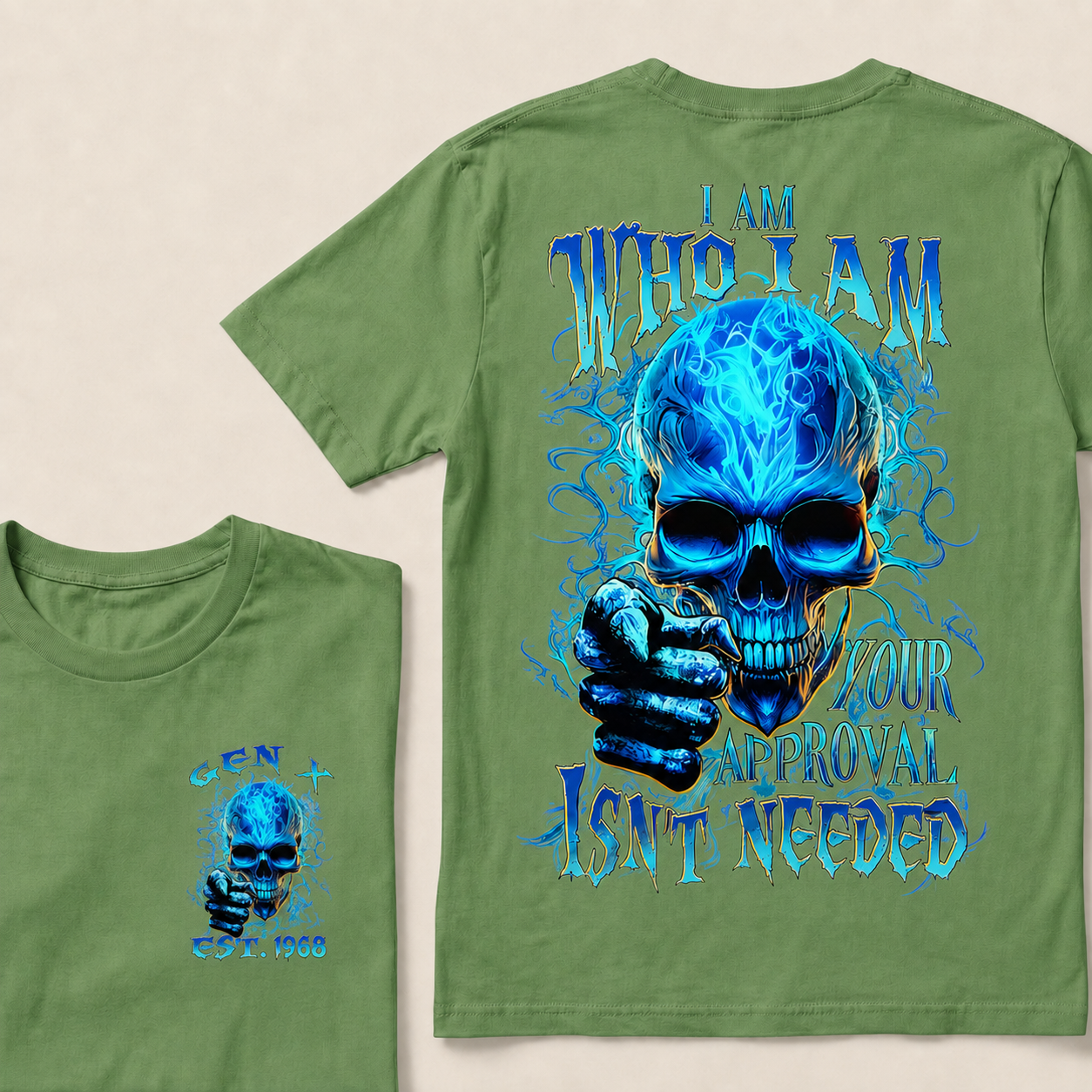I Am Who I Am Custom Year Gen X ,BoomerT-Shirts