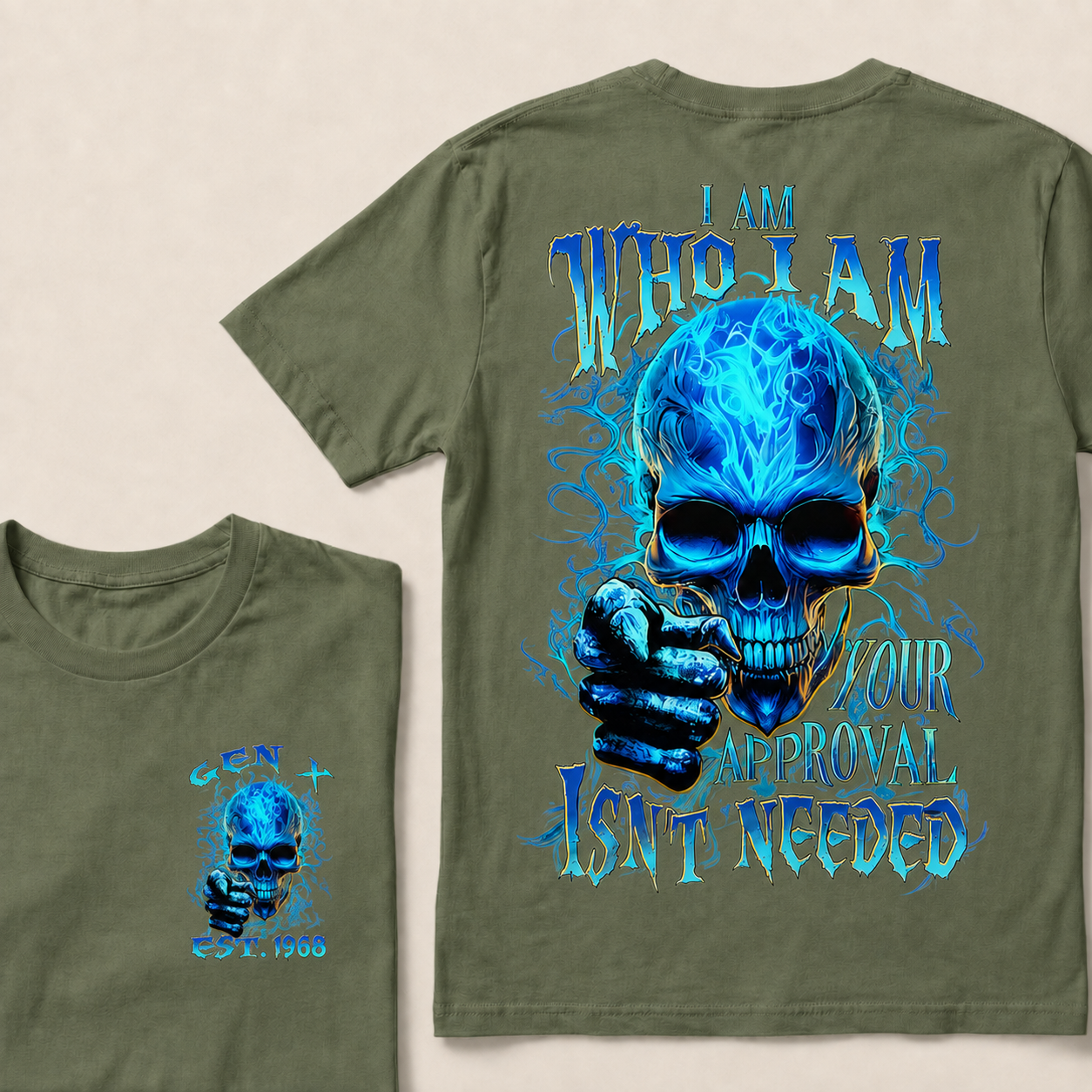 I Am Who I Am Custom Year Gen X ,BoomerT-Shirts