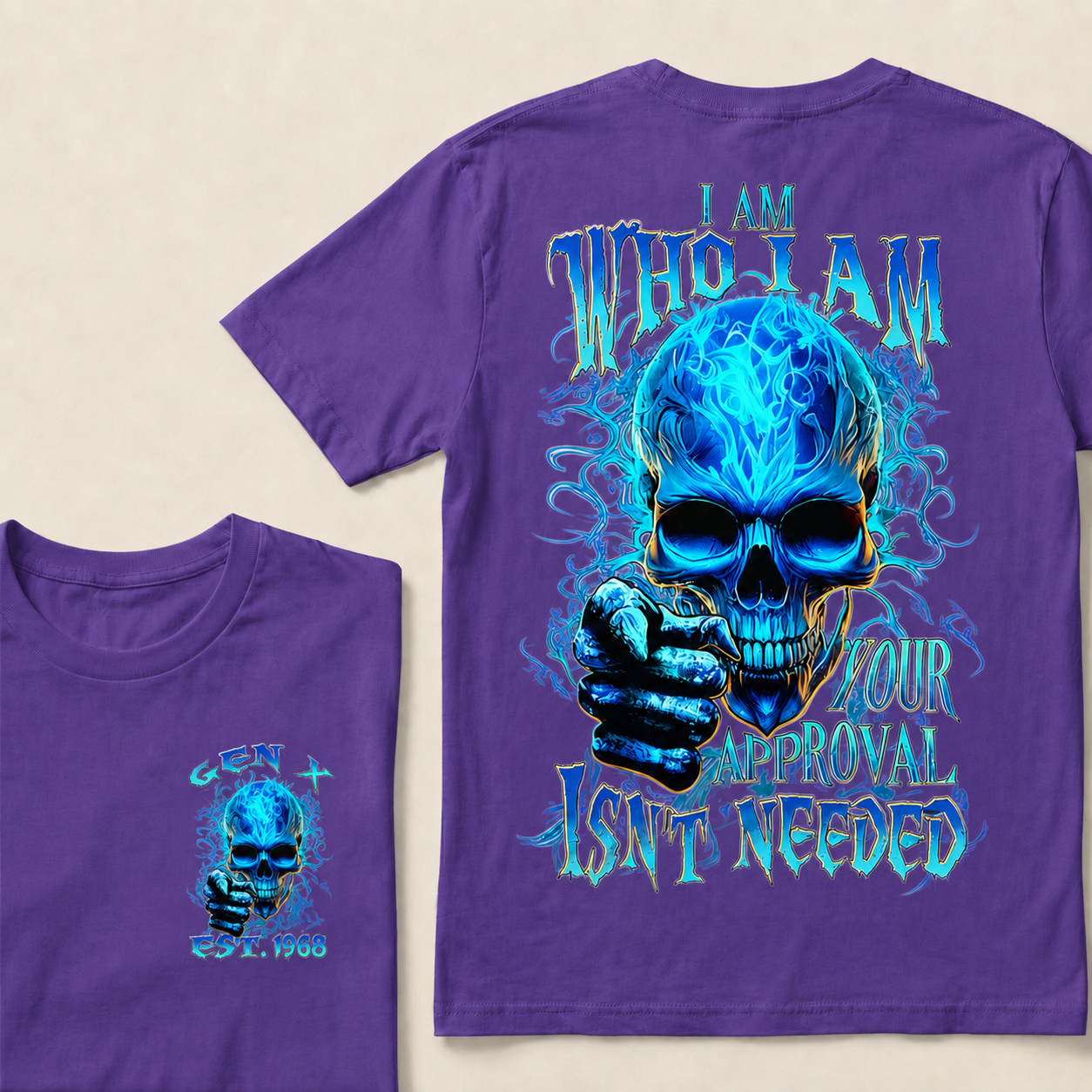 I Am Who I Am Custom Year Gen X ,BoomerT-Shirts