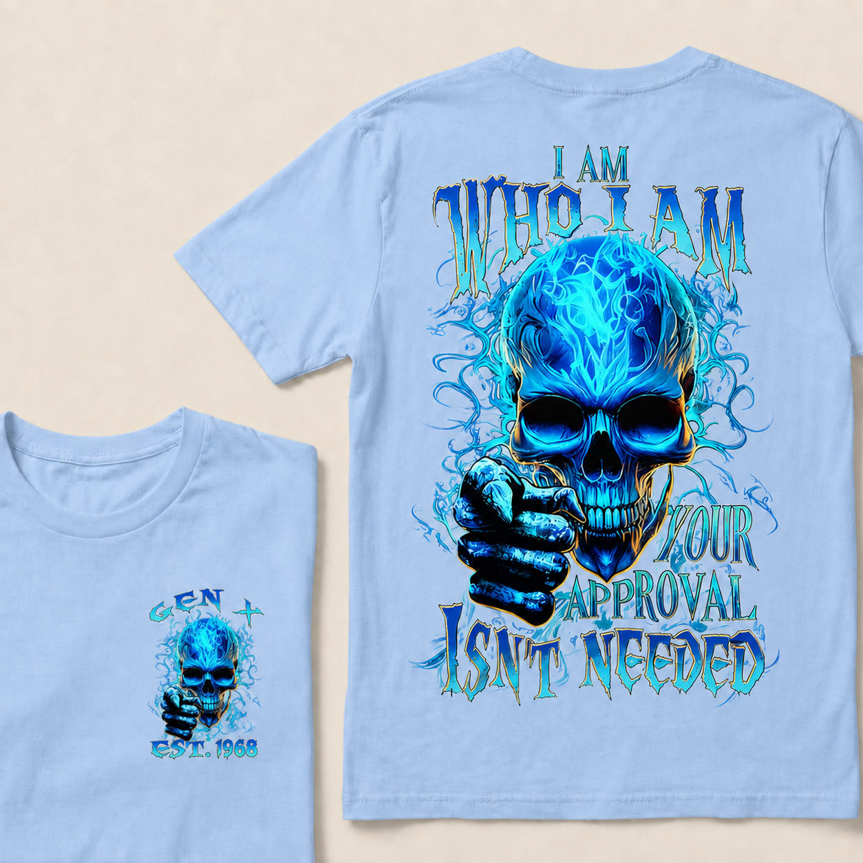 I Am Who I Am Custom Year Gen X ,BoomerT-Shirts