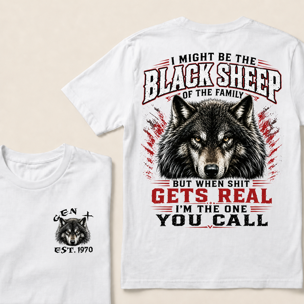 I Might Be The Black Sheep Of The Family Custom Year  T-shirt