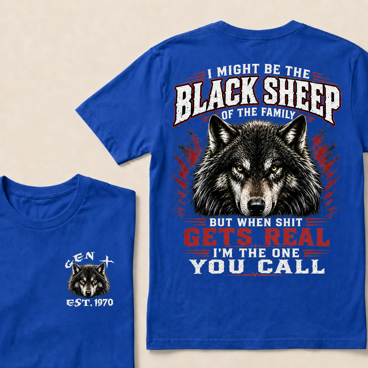 I Might Be The Black Sheep Of The Family Custom Year  T-shirt