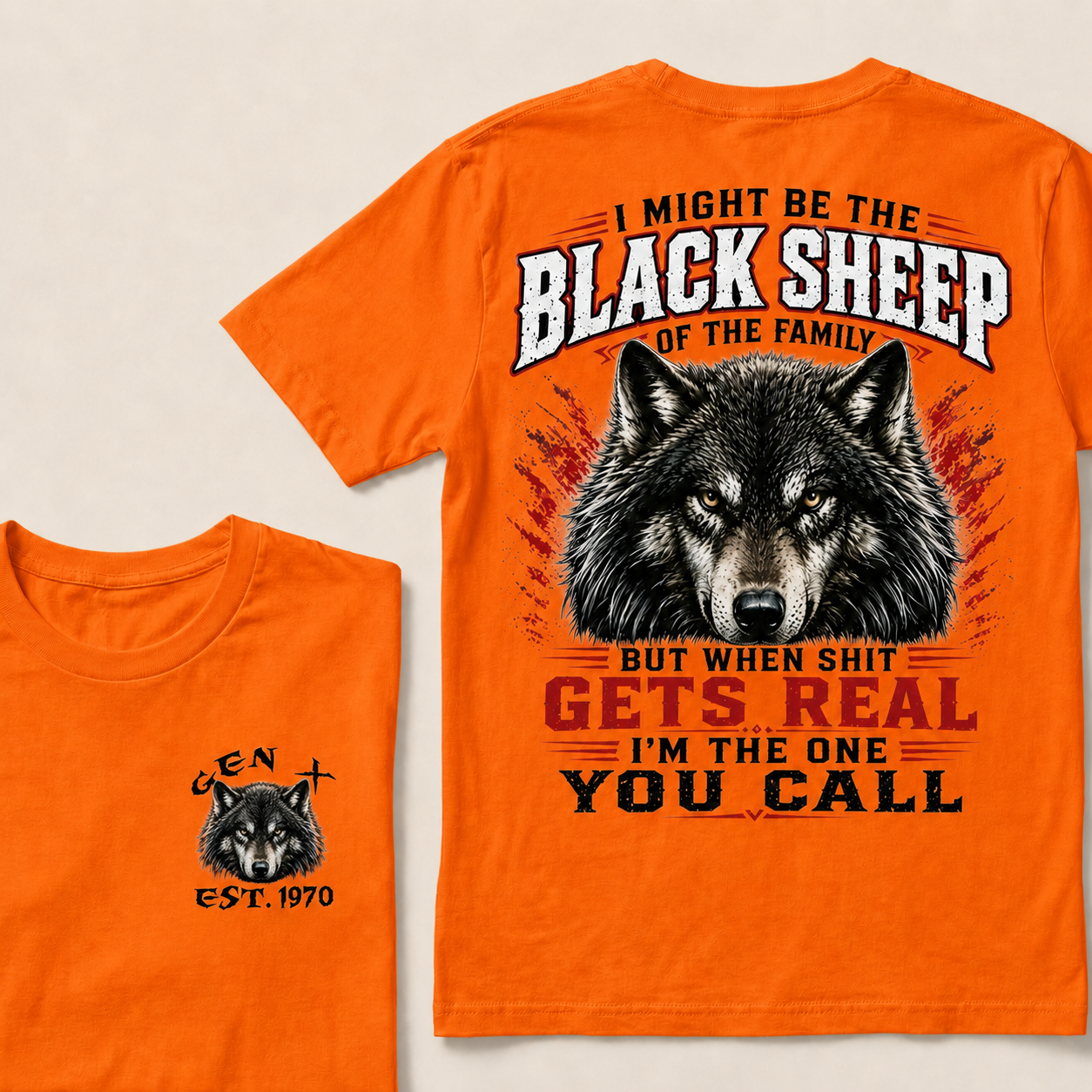 I Might Be The Black Sheep Of The Family Custom Year  T-shirt