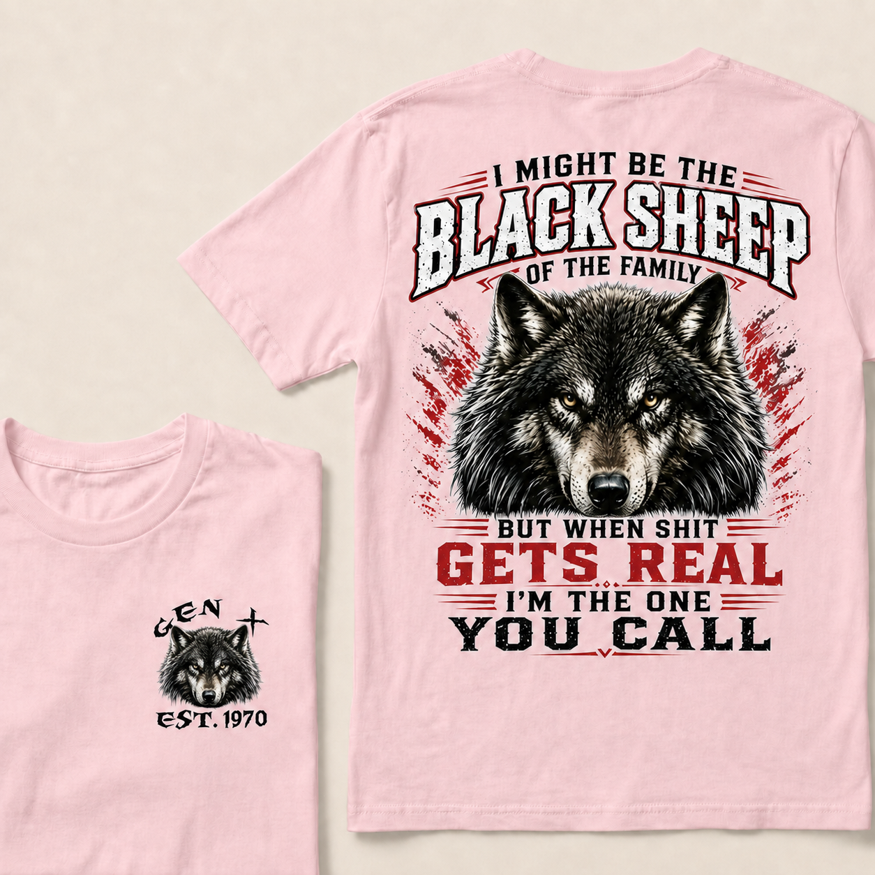I Might Be The Black Sheep Of The Family Custom Year  T-shirt