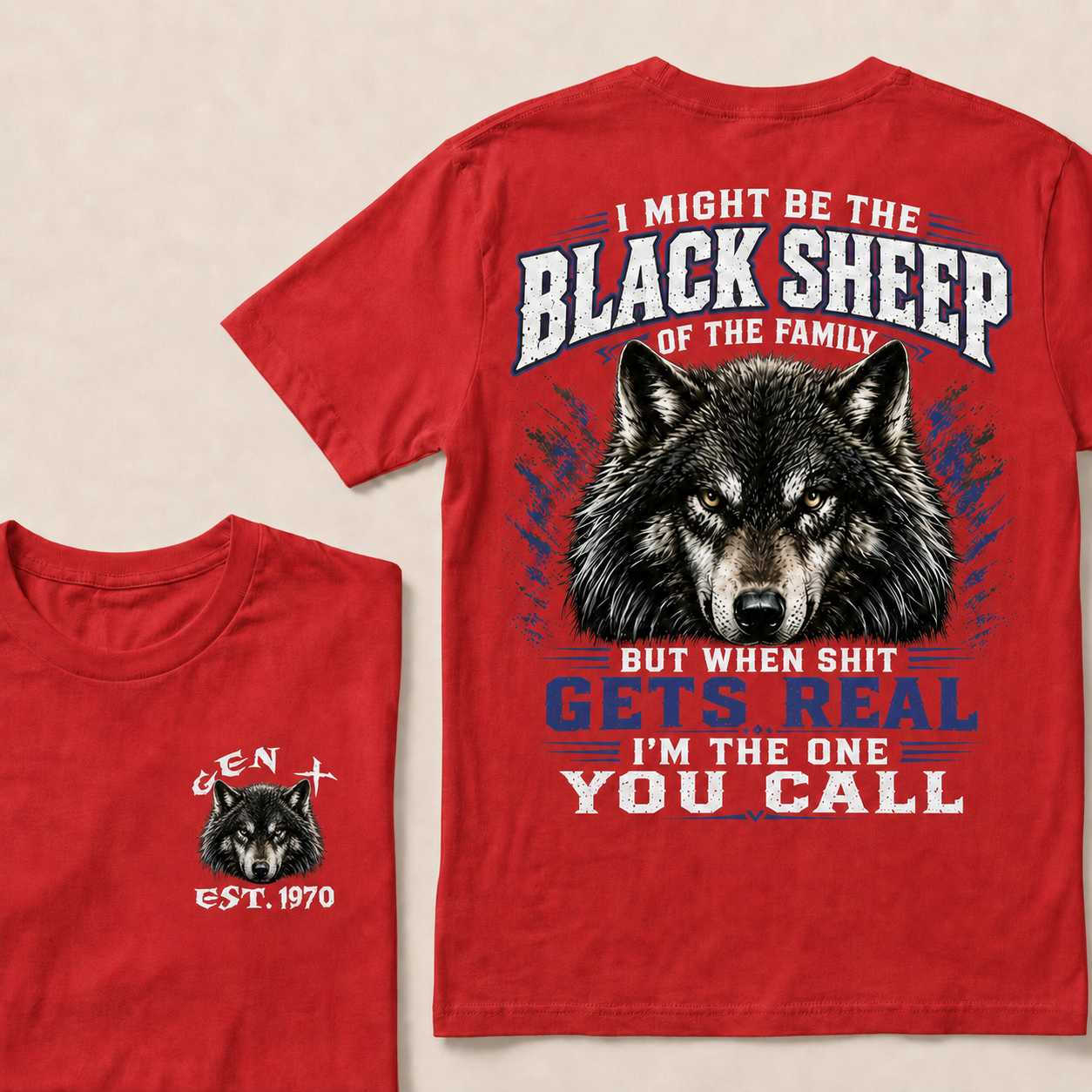 I Might Be The Black Sheep Of The Family Custom Year  T-shirt