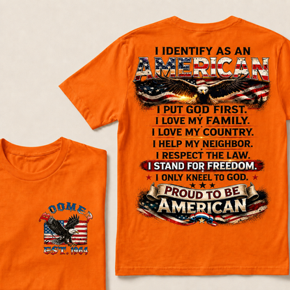 I Identify As An American   Custom Year T-Shirts