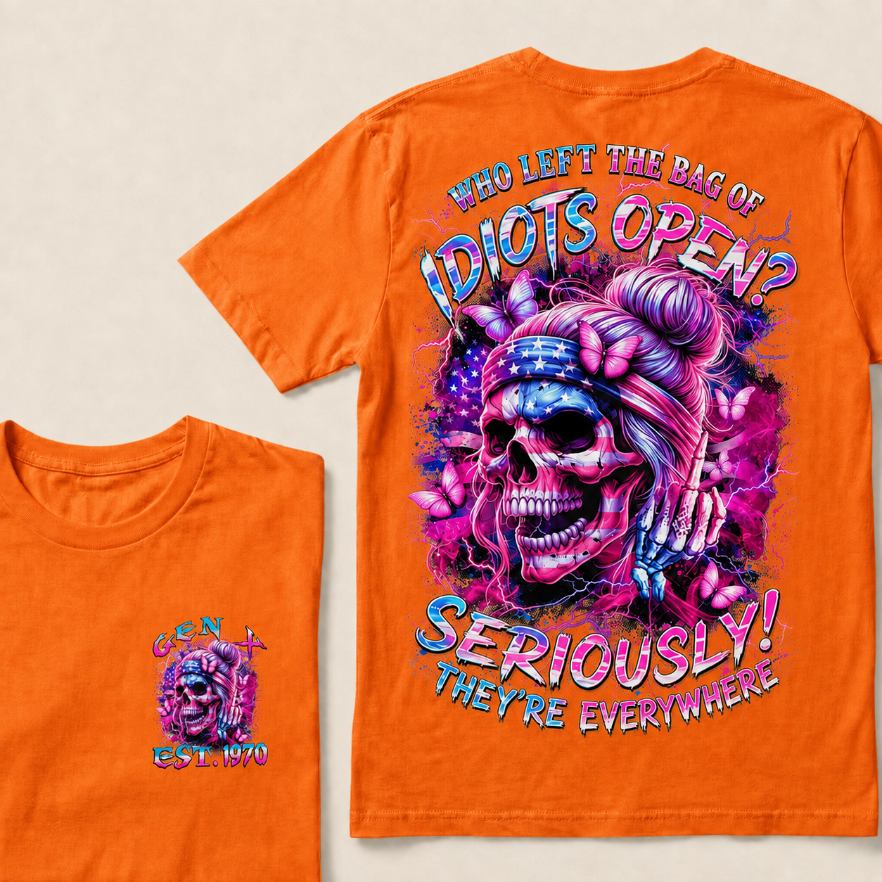 Who Left The Bag Of Idiots Open Seriously They're Everywhere Custom Year T-Shirts
