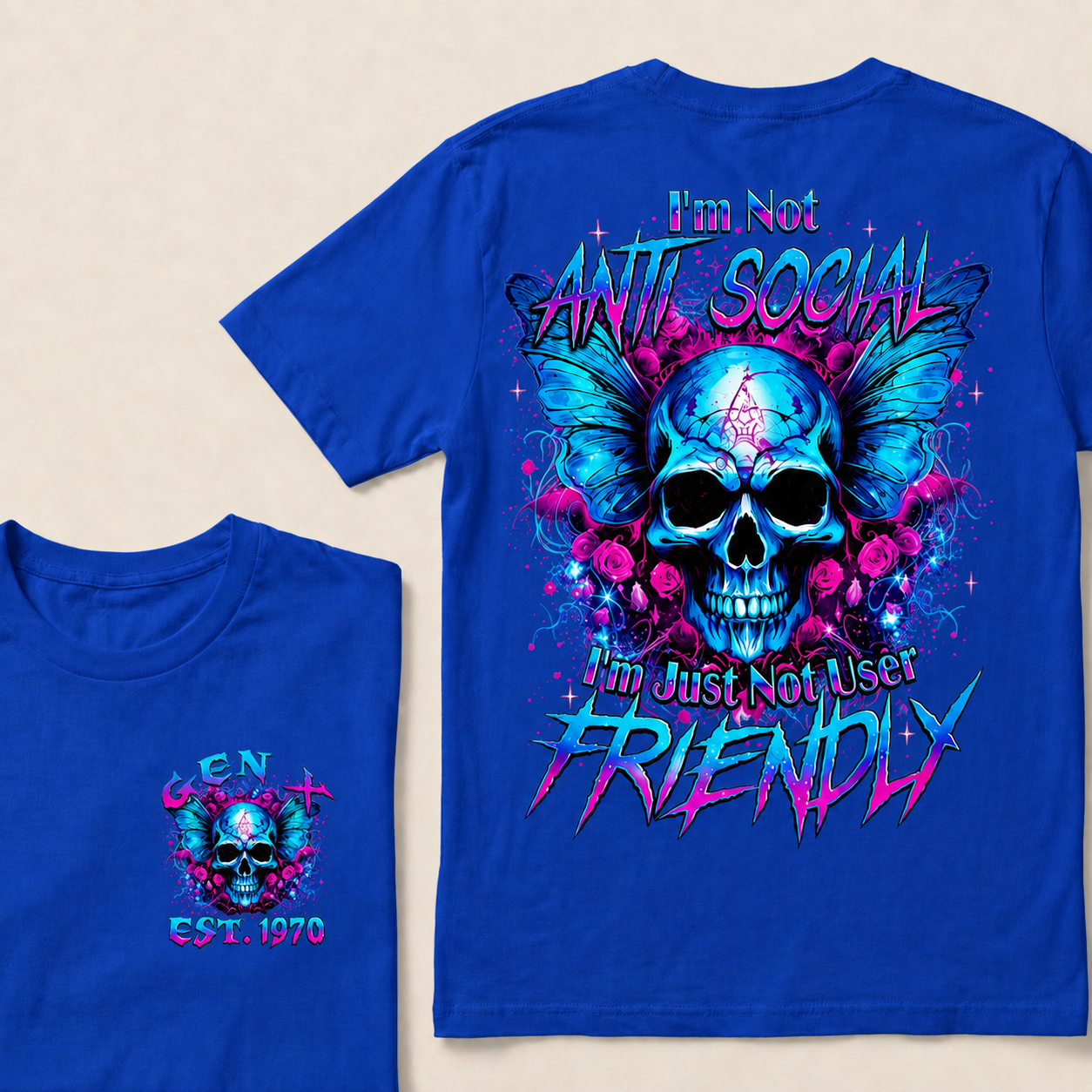 I'm Not Anti-Social I'm Just Not User Friendly  Custom Year  T-Shirts
