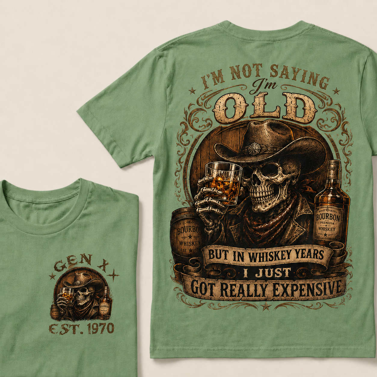 I'm Not Saying I'm Old But In Whiskey Years I Just Got Really Expensive  Custom Year  T-Shirts