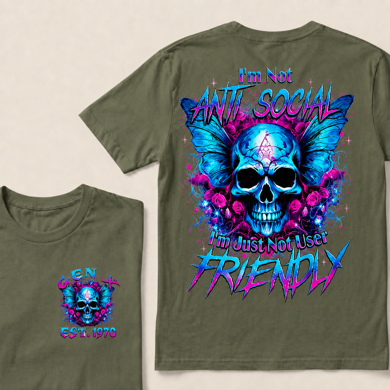 I'm Not Anti-Social I'm Just Not User Friendly  Custom Year  T-Shirts