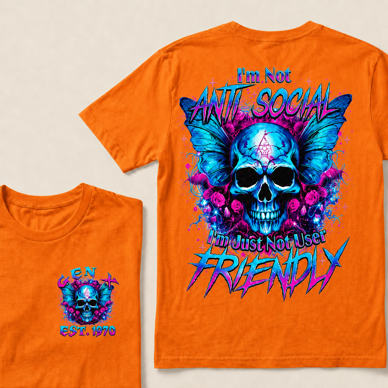 I'm Not Anti-Social I'm Just Not User Friendly  Custom Year  T-Shirts