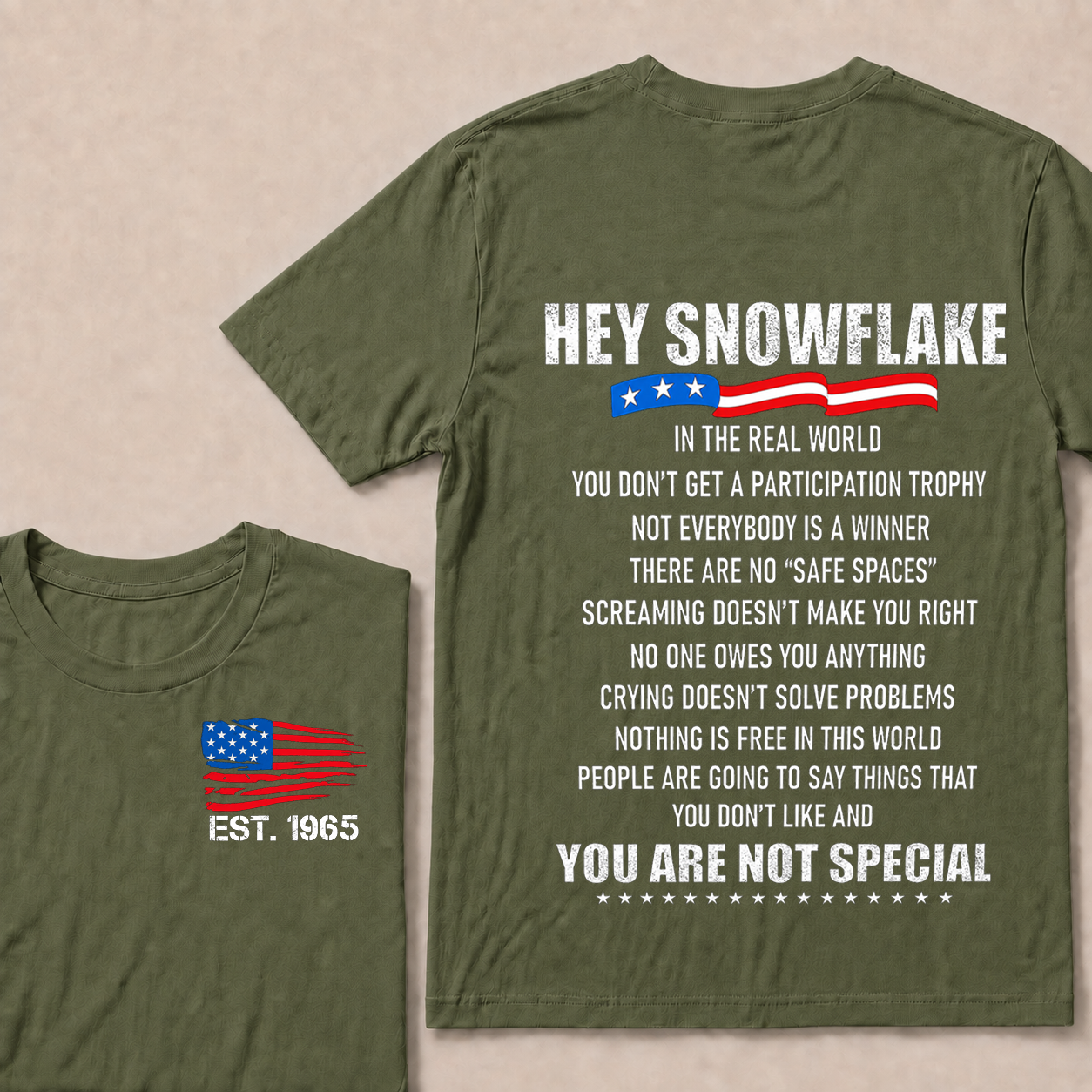 Hey Snowflake In The Real World Custom Year Tops