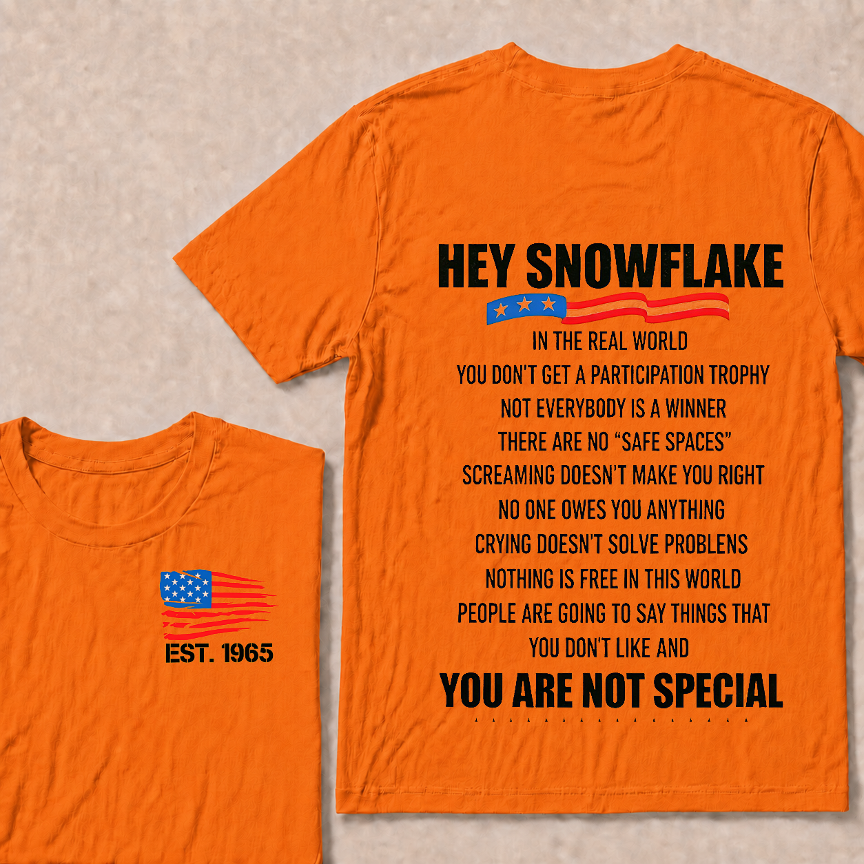 Hey Snowflake In The Real World Custom Year Tops