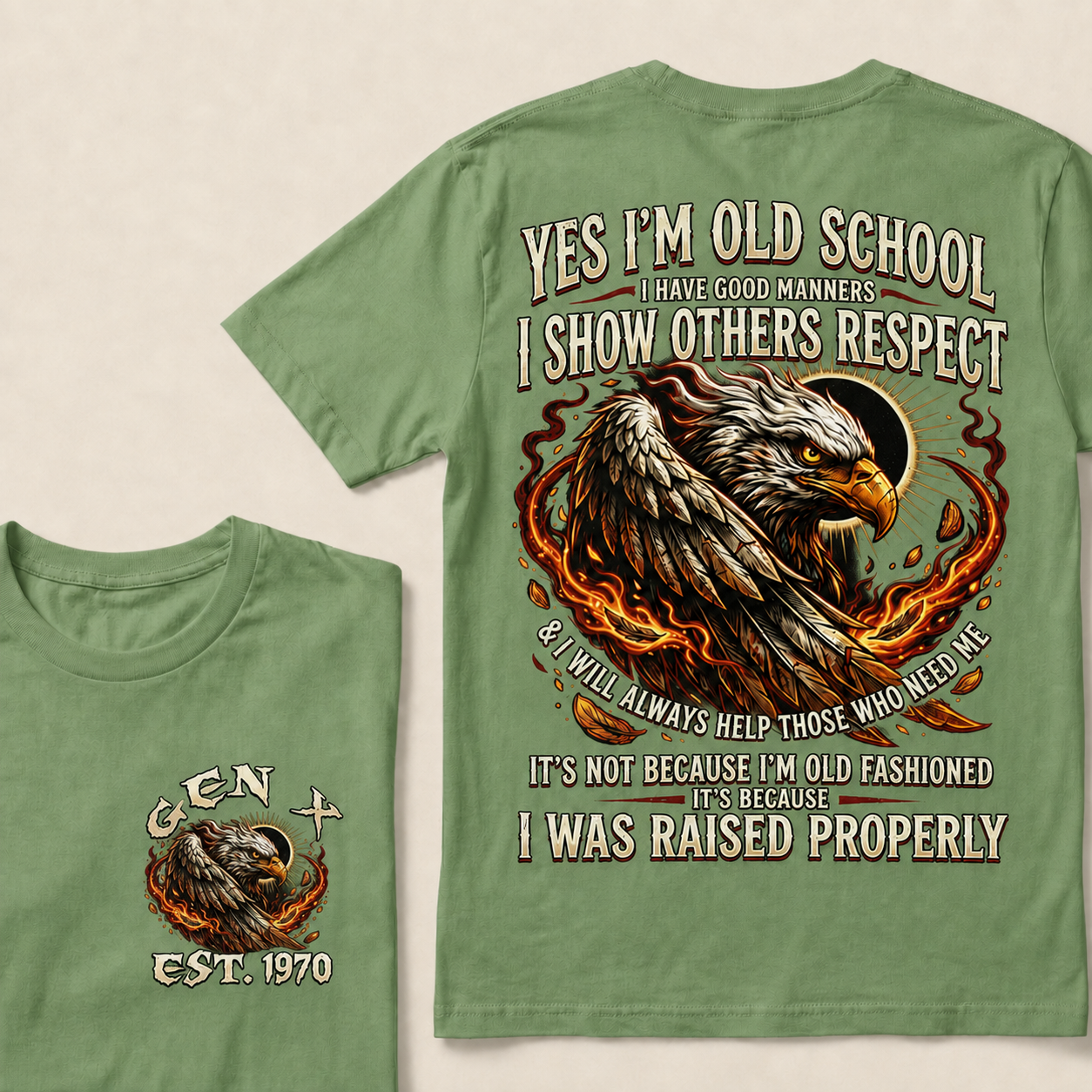 Yes I'm Old School I Have Good Manners  Custom Year  T-Shirts
