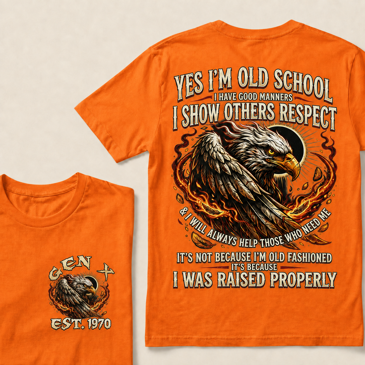 Yes I'm Old School I Have Good Manners  Custom Year  T-Shirts