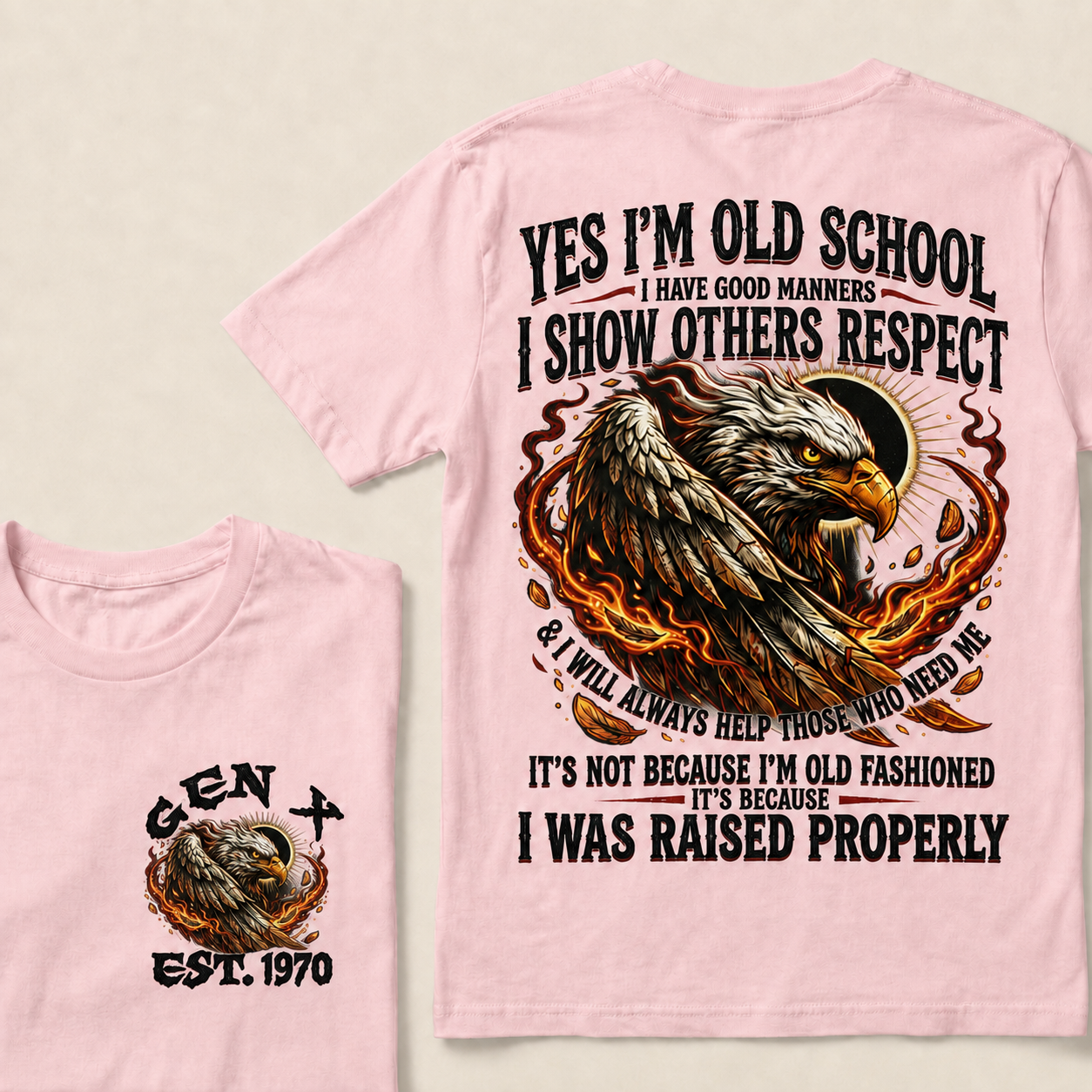 Yes I'm Old School I Have Good Manners  Custom Year  T-Shirts