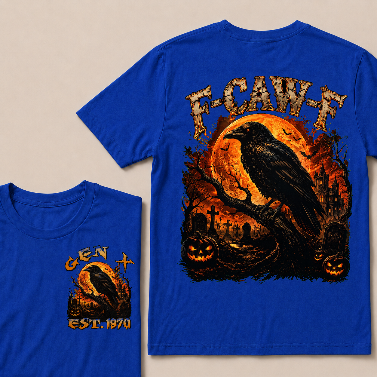 F Caw F Halloween Custom YeaGen X, Boomer T-Shirts