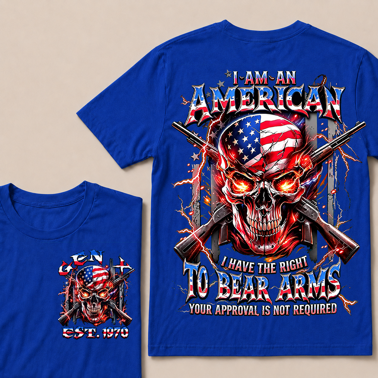I Am An American I Have The Right To Bear Arms Custom Year T-Shirts