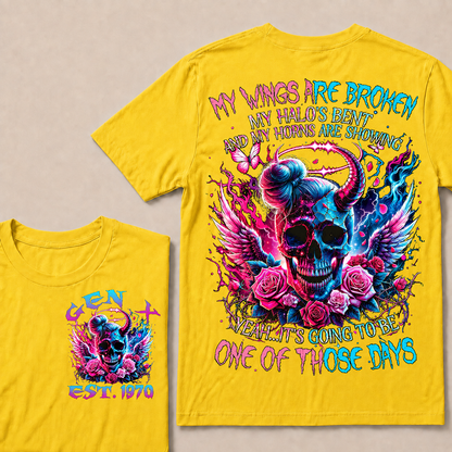 My Wings Are Broken My Halo's Bent And My Horns Are Showing Yeah Custom Year T-Shirts