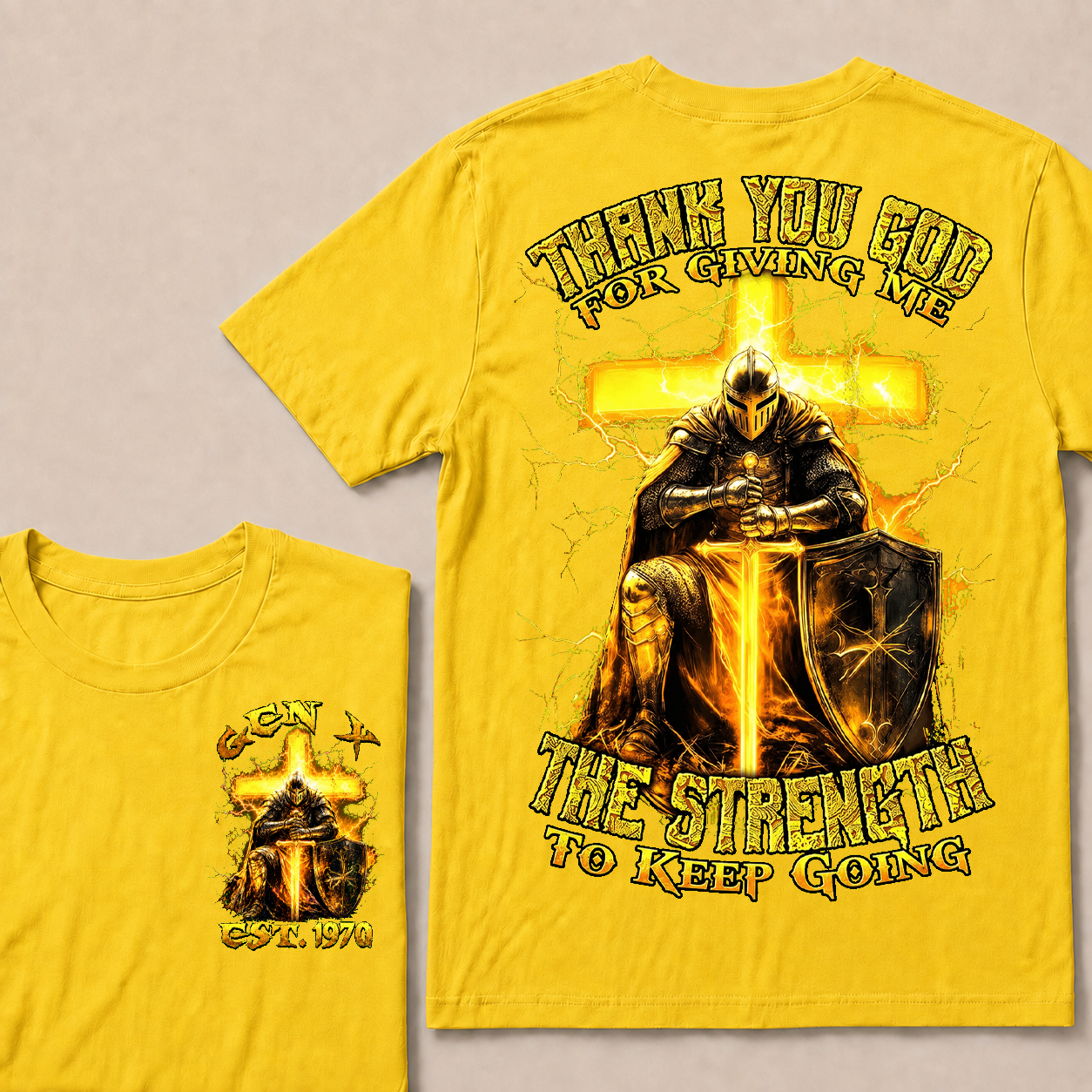 Thank You God For Giving Me The Strength To Keep Going  T-Shirts