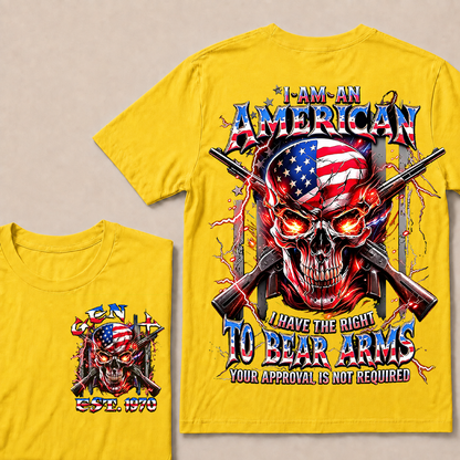 I Am An American I Have The Right To Bear Arms Custom Year T-Shirts