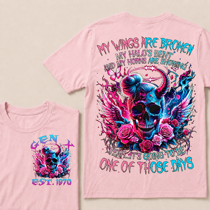 My Wings Are Broken My Halo's Bent And My Horns Are Showing Yeah Custom Year T-Shirts