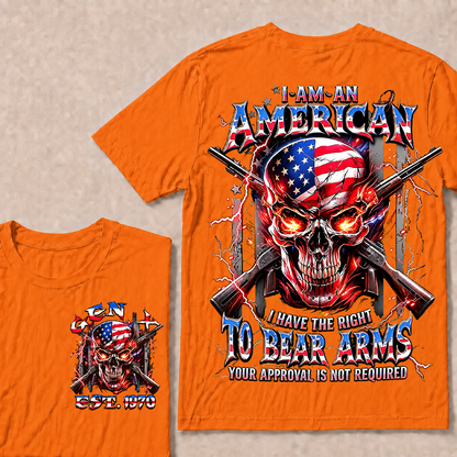 I Am An American I Have The Right To Bear Arms Custom Year T-Shirts